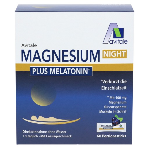 MAGNESIUM NIGHT plus 1 mg Melatonin Direktsticks MAGNESIUM NIGHT plus 1 mg Melatonin Direktsticks